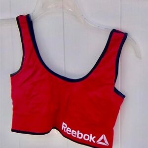 Reebok Red and Black Sports Bra, Size L